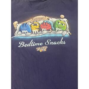 VINTAGE Y2K M&M’s World "Bedtime Snacks" Tee - Size XL 🍫💤
